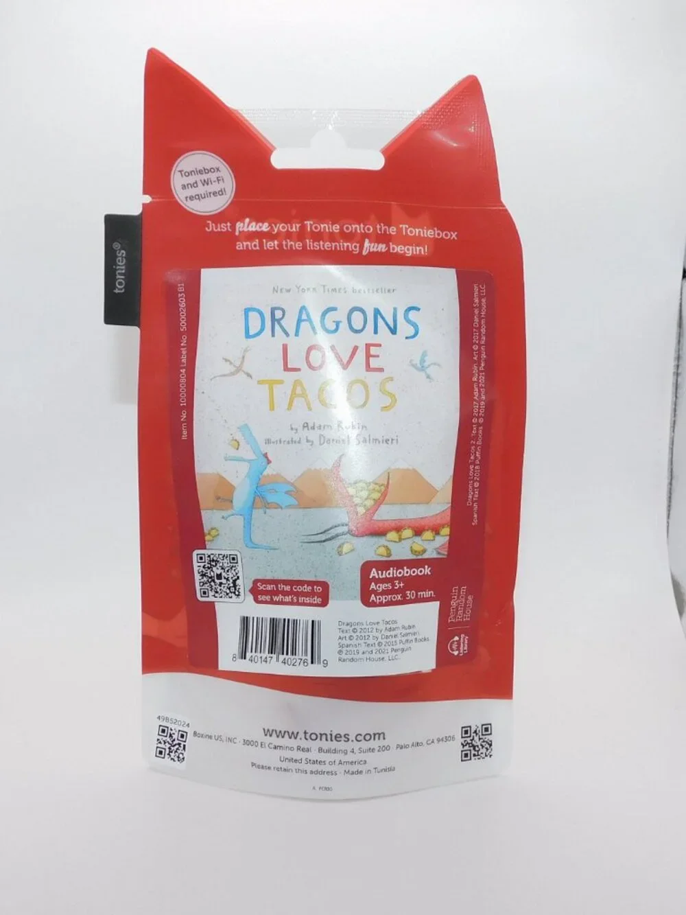 Tonies Dragons Love Tacos Figurine Audiobook Salsa NEW